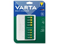 Battery Charger Universal 2-8PCS (AA/AAA) Ni-MH, Includes:USB Type-C Cable, I/P:5V 1.2A 6W, Short Circuit & Overload Protection, 101x136x36mm [BATT CHGR 57659 VARTA]