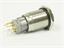 Ø16mm Vandal Proof Stainless Steel IP67 Push Button and Blue 12V LED Ring Illuminated Switch with 1N/O 1N/C Momentary Operation and 2A-36VDC Rating [AVP16F-M3SCB12]