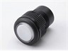Push Button Actuator Non-Illuminated Momentary • White Raised Button • Black 30mm Bezel [PB302MW]