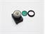 Push Button Actuator Illuminated Latching • Green Flush Lens • Black 30mm Bezel [P301LG]