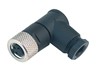 Circular Connector M8 Cable Female Right Angled, 3 Pole Screw Lock Solder Terminal 5,0mm Cable Entry IP67 UL 2238 [99-3402-00-03]