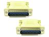 Null Modem Adaptor • DB25-pin Female ~to~ DB25-pin Female • Moulded [XY-GC12A]