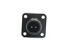 Circular Connector MIL-DTL-5015 Style Screw Lock Square. Flange Panel Receptacle with Rear Thread 2 Pole #16 Contacts Male Solder. 13A 500VAC/700VDC (MS3100A10SL-4P)(97-3100A-10SL-4P) [XY3100A-10SL-4P]