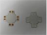 Cross-Shape PCB Joiner for 8mm Strip to use on Corners [LED 8MM CROSS-SHAPE JOINER PCB]