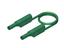 Safety Test Lead PVC Stackable 4mm Straight. Shrouded Plug to Straightt. Shrouded Plug 2.5mm sq. 16A 1000VDC CATII (934088104) [MLS-WS 100/2,5 GREEN]