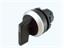 Selector Lever Switch Actuator Illuminated • 30mm Standard Bezel • 3 pos., Left and Right Mom. V-90° [SLI308M3W]