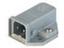 Surface Mount Compact Plug • with Cast Baseplate • 2 way • Grey [STASAP2]