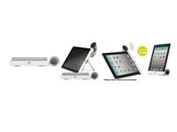 Bone Horn Stand for IPAD2 Amplifies up to 15dB 240x47x45mm 60g Grey [BNE LF11041-GR]