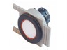Push Button Actuator Non-Illuminated Momentary • White Flush Button • Aluminium 35mm Flush Bezel [PB351MAW]