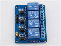 Compatible with Arduino 5V/10A 4CH Relay Module with N/O and N/C Contacts and Opto Isolated I/P [BDD RELAY BOARD 4CH 5V]