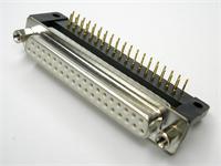 37 way Female D-Sub Connector with PCB Right Angle termination and Machined Pins [DC37S1A1N]
