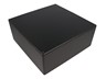 Enclosure Diecast Aluminium Black 250 x 250 x 97mm Liquid Resistant (Eva Gasket IP66. IP67 Upgraded Gasket also availble) [1550WNBK]
