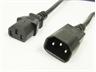 1.8m 10A Black Kettle Lead with IEC Plug to IEC Socket [CONKTL LD 1,8M-MF]
