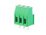 5mm Screw Clamp Terminal Block • 2 way • 24A – 400V • Straight Pins • Green [MRT5-P5-2E]