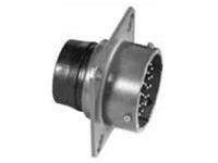 Circular Connector MIL-DTL-26482 Series 1 Style Bayonet Lock Square Flange Panel Receptacle Male 21 Pole #16 Crimp Contact 22A 600VAC/850VDC (KPSE02E-22-21P) (PT02SE-22-21P)(85102R2221P50) [MS3122E-22-21P]