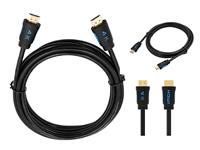 HDMI Male - HDMI Male Cable 3m, 4K Ultra, Gold Plated, 30AWG, High Speed Cable, 18GBPS, 60HZ, with 3D Video, Ethernet, ARC and HDR Support, Highest Refresh Rates up to 240HZ and 48Bit Deep Colour. [HDMI-HDMI 3M 4K ULTRA GP60HZ]