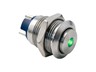 Vandal Resistant Push Button Switch 12mm Momentary. Raised Button Red DOT LED 1,8V - 1n/o 2A-36VDC -IP65-Stainless Steel (Anti Vandal) [AVP12R-M1SDR1V8]
