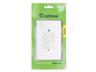 Crabtree Classic 3 Lever 1 Way Switch 4X2 with Metal Cover Plate White 50x100mm [CRBT 18012/101]