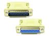 Null Modem Adaptor • DB25-pin Male ~to~ DB25-pin Female • Moulded [XY-GC07A]