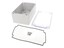 Polycarb Enclosure 200 x 120 x 90mm Clear Lid Grey Body IP66 [1554U2GYCL]