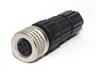Circular Connector M8 Cable Female Striaght. 4 Pole Screw Lock 5,5mm Max. Cable Entry [RKMC 4]