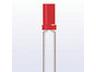 3mm Cylindrical LED Lamp • Bright Red - IV= 1mcd • Red Diffused Lens [L-424HDT]