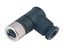 Circular Connector M8 Cable Female Right Angled, 3 Pole Screw Lock Solder Terminal 5,0mm Cable Entry IP67 UL 2238 [99-3402-00-03]