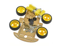 4WD Smart Robot Car Chassis Kit Transparent Single Chassis [HKD 4WD ROBOT CHASSIS KIT CLEAR]