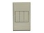 VETI 3 Three Lever One Way Switch 4x2 (100x50mm) Titanium [VETI 3V113TT]