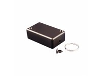 ABS Enclosure 60x35x20mm Black with Keyring [1551HRBK]