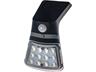 Flash Solar LED Wall Light Black 1W 100 Lumens Daylight 6500K with PIR Motion Sensor, Pixie Stle, 120° Beam Angle, Working Time:upto 8HRS, Charging Time:8HRS, LI-ION BATT:3.7V 500mAh, 165x87x80mm, ABS, IP65 [FLSH SOF1W/B]