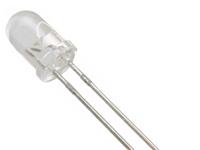 5mm Solid State DomeLED Lamp • White • IV=10000mcd • Clear • 120mW [L-53VW1C]