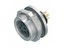 Circular Connector M9 Panel Flange Female 4 Pole Front Mount Solder Terminal IP67 [09-0412-80-04]