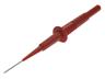 Test Probe - Long Stainless Steel Needle Tip - 4mm Con. CATII 1A/600VAC - Red [XY-PRUF-MZS10E-RED]