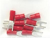Spade Terminals Pre Packed Lugs • 10 per Pack • for Wire Range : 0.34 to 1.57 mm² • Red [OYSTPAC 10]