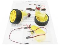 RS034 Simple Motor and Encoder Kit with 2 Motors 2 Wheels and 2 Encoder Kit [DGU MOTORS+ENCODER KIT+WHEELS]