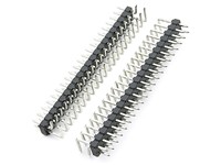 2.54mm PCB Pin Connector • 64 way in Double Rows • Right Angled Pins Solder Tail • Tin Plated [499-90-26410009]