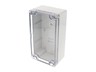 Polycarb Enclosure 160x90x60mm Clear Lid Grey Body IP66 [1554J2GYCL]