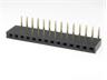 16 way 2.54mm PCB Right Angled Pins SIL Female Socket Header [724160]