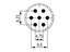 Circular Connector M23 Signal Female Crimp Insert and 7 Pole, for 2mm Contacts - 20A @ 630VAC Max. [7003907102]