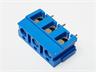 7.5mm Screw Clamp Terminal Block • 3 way • 17A - 250V • Straight Pins • Blue [CEE7,5-3E]