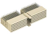 Harting 2mm Hard Metric Connector - 110 way Female Right Angled PCB - Press Fit [17211101101]