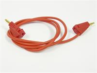 2mm Test Lead • Stackable Plug Gold plated • 10A 50V • 0.45 meter Length • Red [KLG2-45 RED]