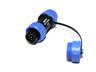 Circular Connector Plastic IP68 Screw Lock Male Cable End Plug With Cap 7 Poles 5A/125VAC 5-8mm Cable OD [XY-CC130-7P-II-C]