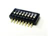 Half-Pitch Type DIP Switch • Pitch : 1,27mm • Form : 1A-SPST(NO) • 25mA-24VDC • 600gf max • PCB-SMD Gull Wing [HDS08T]