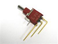 Sub-Mini Sealed Toggle Switch SPDT (ON) OFF (ON) Vert PCB 0,4VA @ 20VDC Max - IP67 [ES8H-2AS4T2A1M7RE]