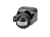 110V-220V Outdoor Wide-angle Intelligent Infrared Sensor Switch Black [HKD IP44 OUTDOOR PIR 220VAC BLK]