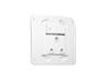Complete Unit - Single Switched Socket Outlet (100mm x 100mm) – White - No Cover [VETI VG21WT]