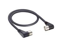 Cordset - Power M23 19 Pole Male Straight - M23 Female Straight Double End - 20M PUR Black Cable.- IP67 (1754) [RSWU 19-RKWU 19-242/20 M]