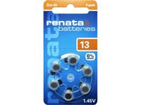 1.4V Renata ZA13 Zinc-Air Hearing Aid Batteries in 6-Pack [ZA13]
